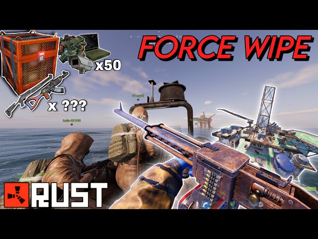 I ACCIDENTALLY Won EVERY OIL RIG on WIPEDAY | Rust Console Ps5