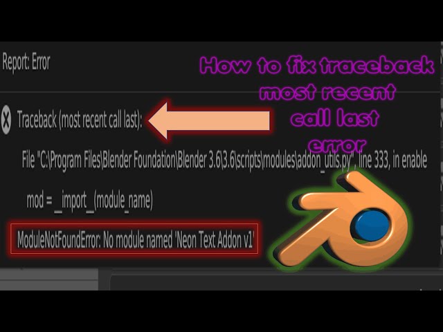 How to fix traceback  most recent call last  error 🛠️ | No Module Name Found : Error Fix It🚀