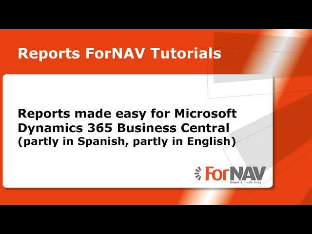 Reports made easy for Microsoft Dynamics 365 Business Central
