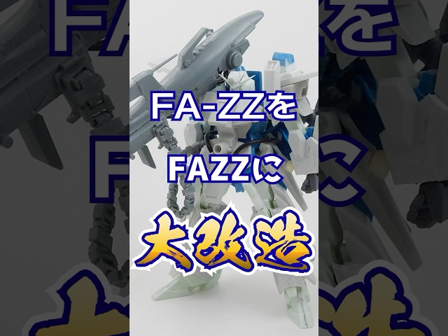 Massively modifying the old kit Full Armor ZZ Gundam into a 1/144 FAZZ, which still hasn't been r...