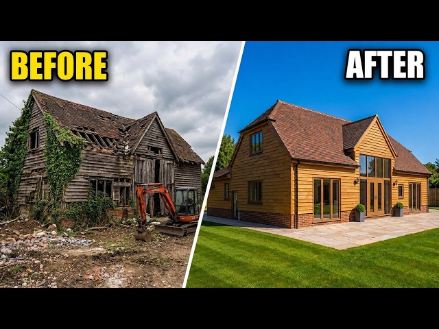 FULLY REBUILDING A DERELICT OAK BARN!