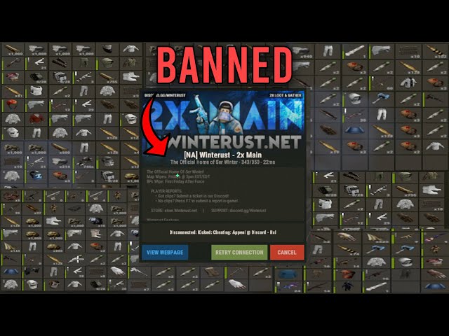 HOW CONTROLLING THE SERVER GOT US BANNED FOR CHEATING IN RUST | mini wipe #23