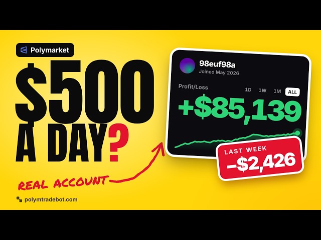 $500/Day on Polymarket? What a Bot Actually Makes (Every Trade Public)