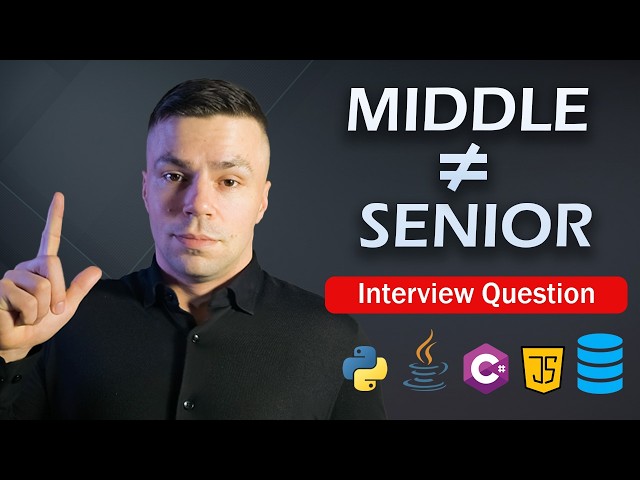 Middle vs Senior Developer — The Answer That Gets You Hired (Interview Question)