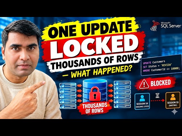 One UPDATE Locked Thousands of Rows — What Happened?