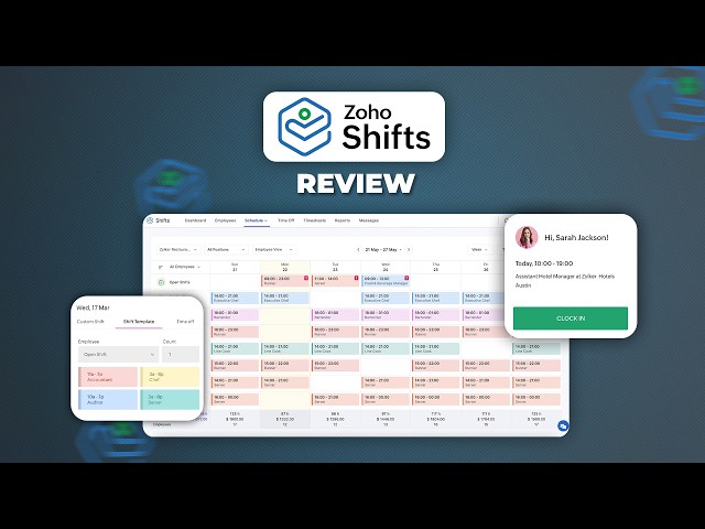 Zoho Shifts—Best Employee Scheduling & Time Tracking Software!