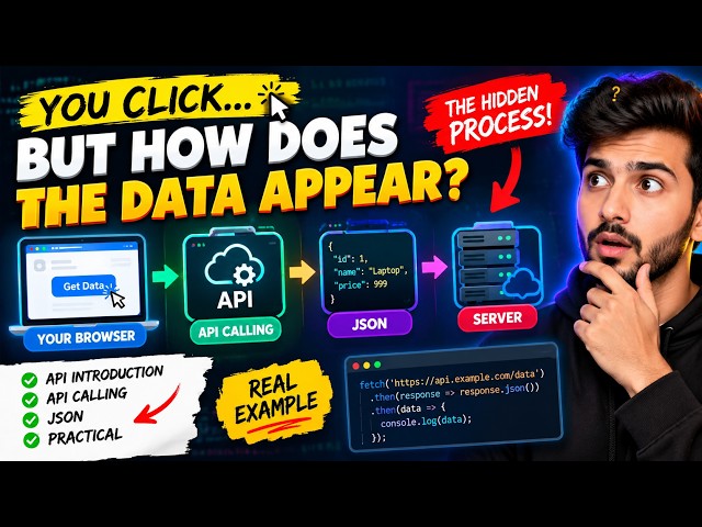 What REALLY Happens When You Call an API? 🤯 | API + JSON + Real Practical