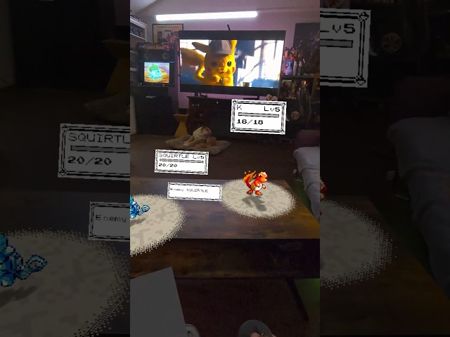 Pokémon Battle in My Living Room! Tutorial SOON! #pokemon #mixedreality #quest3