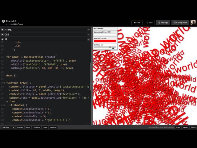 QuickSettings.js for Creative Coders