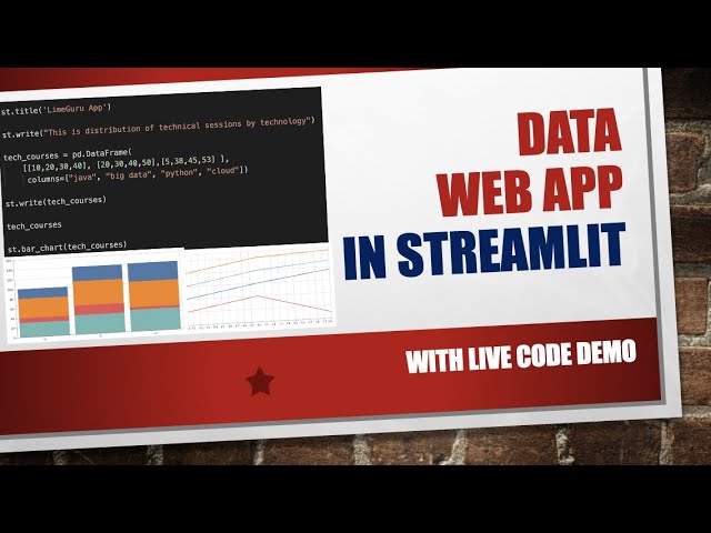 Learn Python Streamlit In 10 Minutes | Streamlit Tutorial For Beginners (Hands-on Tutorials)