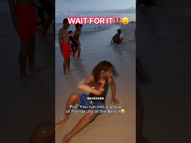 They did HITTING DRILLS on the beach‼️😮 #footballshorts #bighit #footballskills #footballmemes
