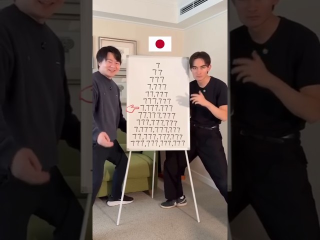 Japanese vs English: 777 セブン 日本語と英語、数字の数え方の違い #japan #japanese #languagelearning