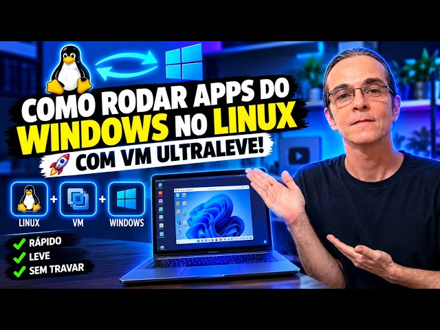 🚀 How to RUN WINDOWS APPS on LINUX with an ULTRALIGHT VM!
