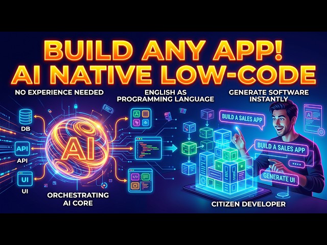 Build ANY App by Typing a Single Sentence? (AI-Native & Low-Code Explained)
