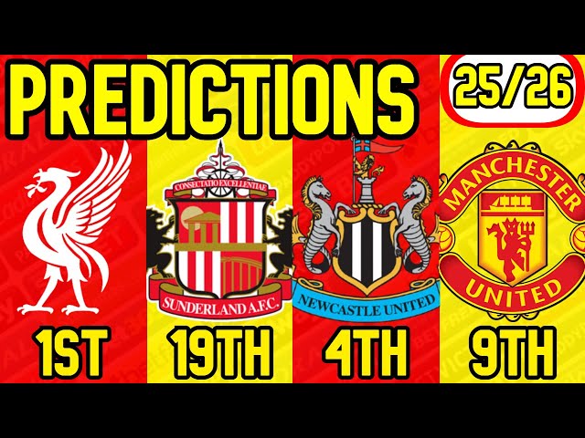 BOOKIES 25/26 PREMIER LEAGUE PREDICTIONS