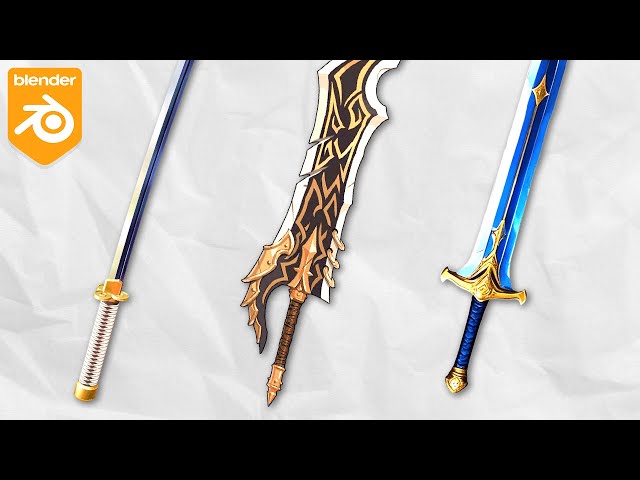 How To Make ANY Sword In 8 Minutes | Blender Tutorial
