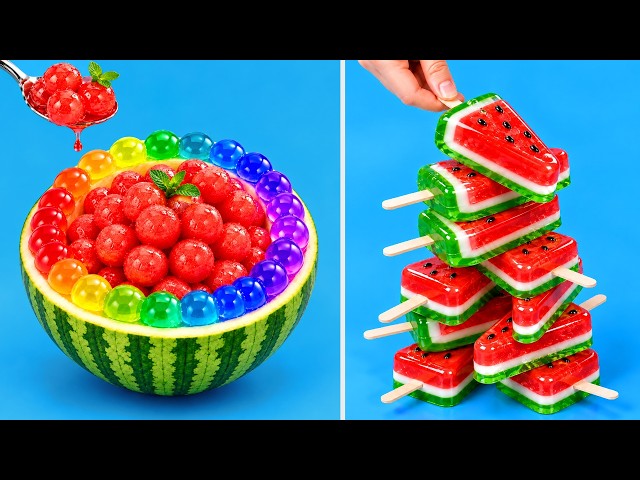 🍉 One Watermelon, So Many Desserts! Creative Sweet Treats 🍰