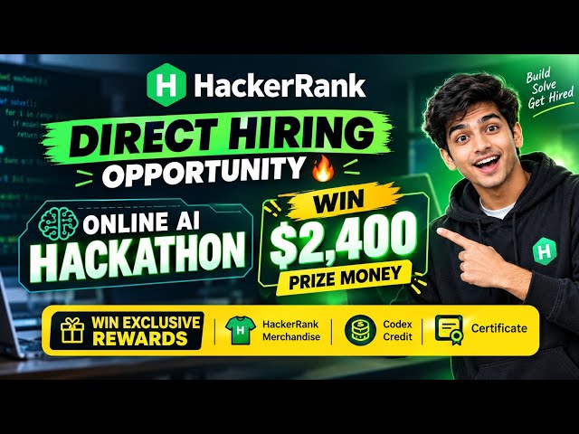 HackerRank Orchestrate AI Hackathon 2026 | Exclusive Merch + $2400 Prizes 🎁
