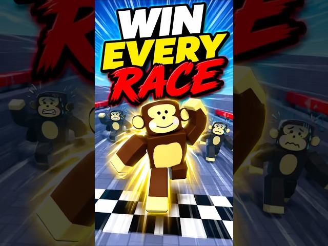 Win every race in speed monkey escape #roblox