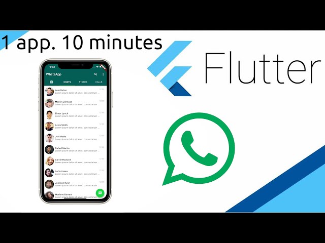 1 app, 10 minutes with #flutter. Today... #WhatsApp!
