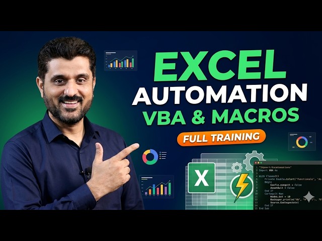 Microsoft Excel Automation Training – VBA & Macros for Beginners to Advanced - By Irfan Latif