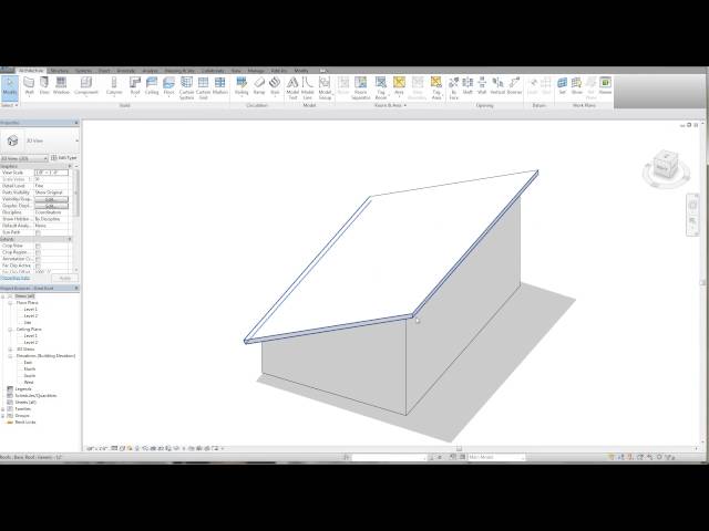 Revit Tutorial - Shed Roof High Eave Detail