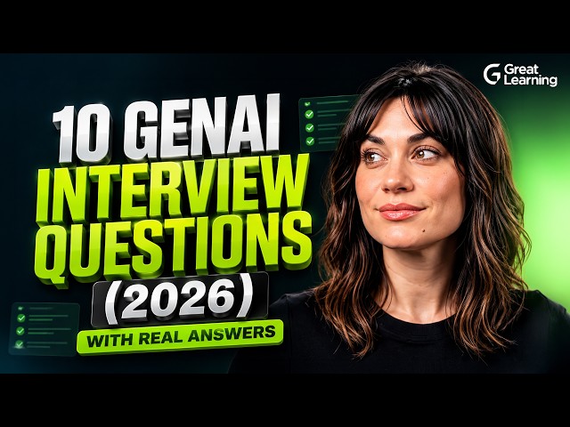 Top 10 Generative AI Interview Questions for 2026 (With Answers)