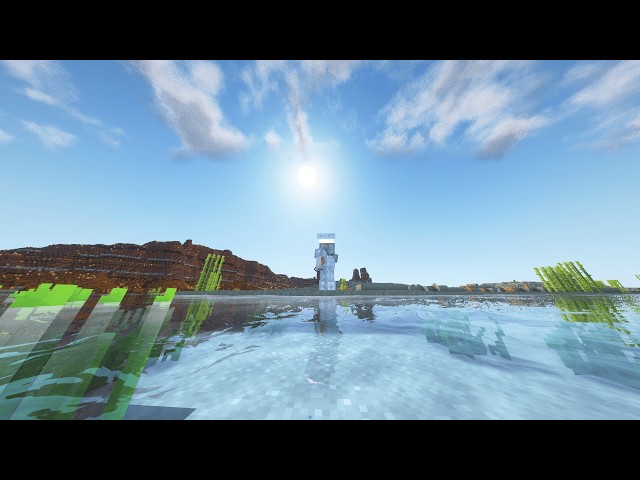 Bedrock player Tries Java Edition (with Shaders) for the first time