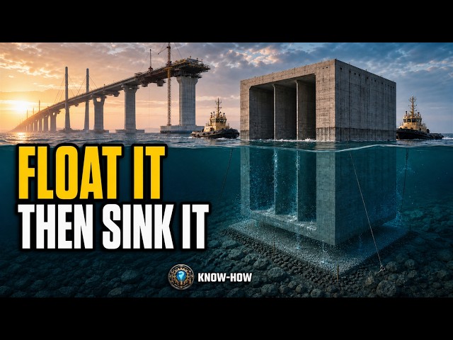 How Giant Concrete Caissons Become Ocean Bridge Foundations