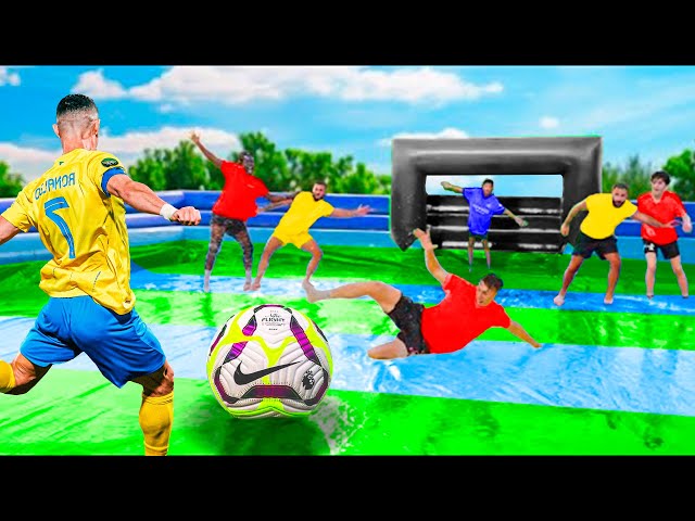 WORLD'S BIGGEST SLIP N SLIDE FOOTBALL MATCH!