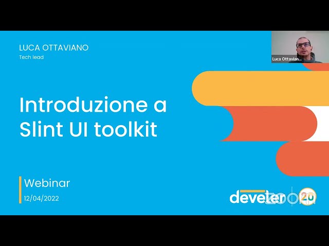 Webinar Live | Introduzione a Slint UI toolkit - Luca Ottaviano