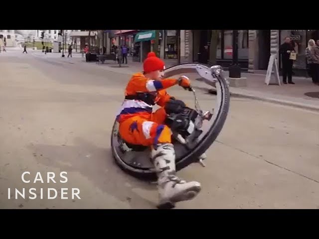 Giant Monowheel Lets You Ride Inside