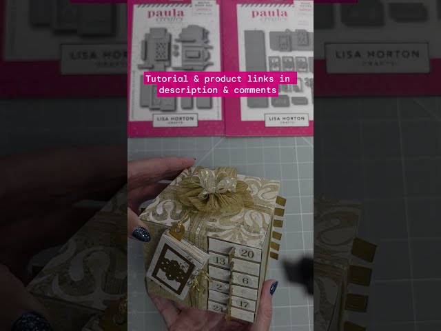 TUTORIAL Advent Calendar Gift Box | Paula Creates | Lisa Horton Crafts
