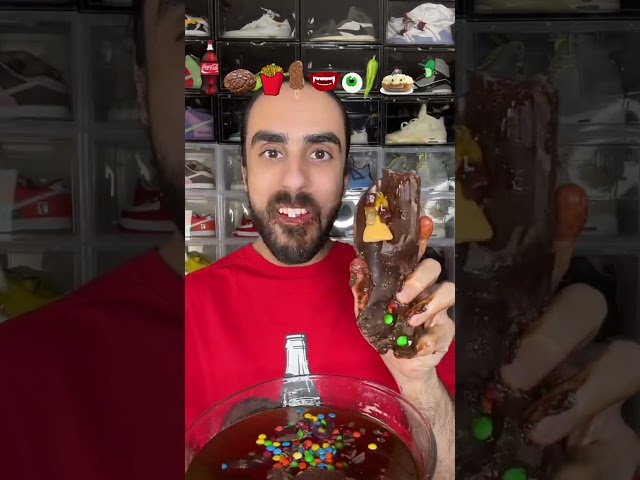 Food ASMR Eating a Chocolate Coke Bottle #asmr #food #mukbang #eatingsounds #eating