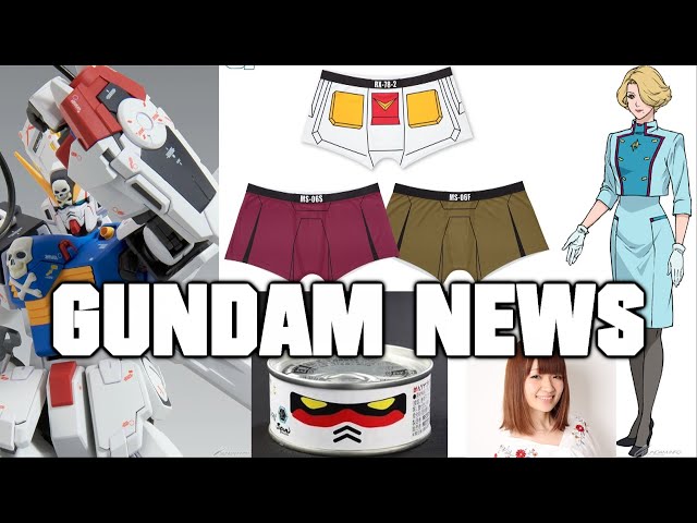 New Hathaway's Flash VAs Announced, Gundam UNDERWEAR, Canned Tuna, EW P-Bandai and More[Gundam News]