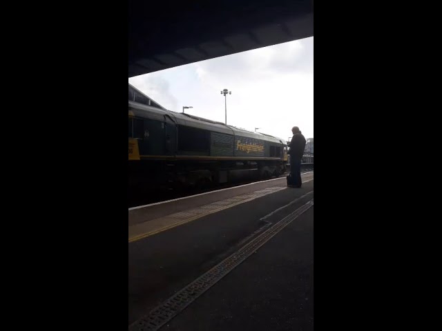 444 026 Arriving Southampton Airport with 66506 Passing with a down goods.