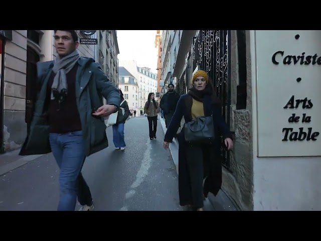 Winter Walking Tour in Paris 4K 🇫🇷 Beautiful Relaxing City Vibes