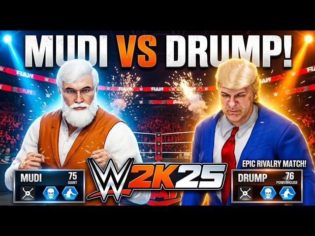 🔴WWE 2K25 LIVE | DRUMP VS MUDI! | Who Wins Parliament Battle EP 2? 😱