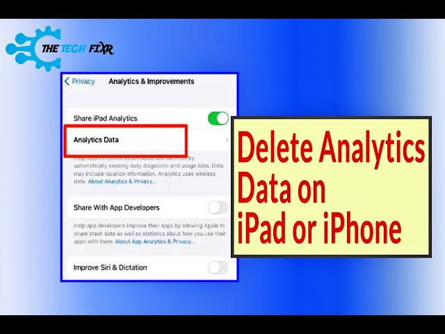 How to Delete Analytics Data on iPad | Delete The Junk Files & Clear the Storage!