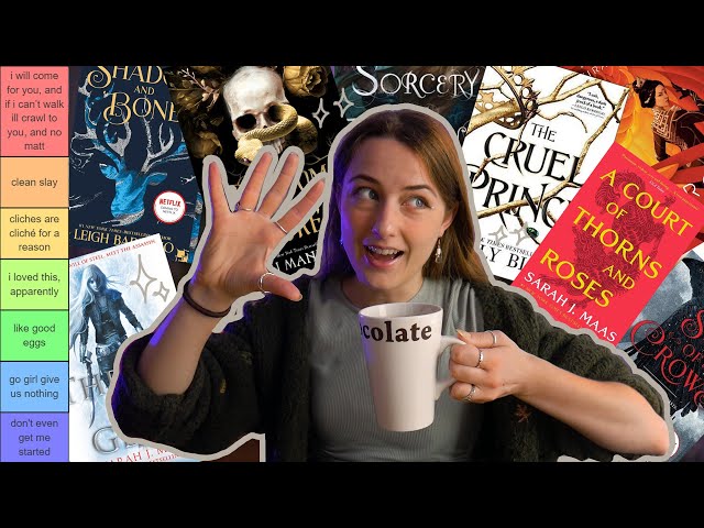 ranking 50+ popular YA fantasy books i've read in my life ✨