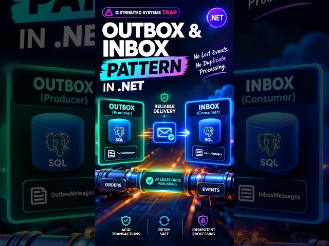Inbox vs Outbox Pattern in .NET Explained #shorts #shortvideo #coding #dotnet