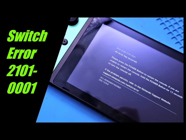 Nintendo Switch Error Code 2101-0001 Fix