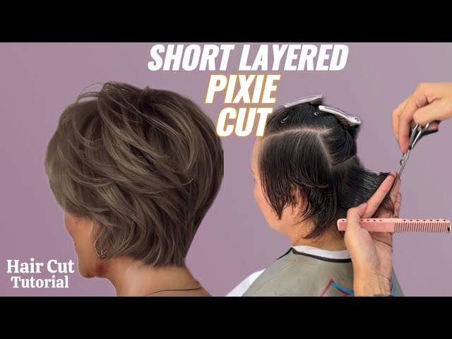 How to Cut a Perfect Short Layered Pixie | Professional Pixie Haircut Tutorial (Step-by-Step)