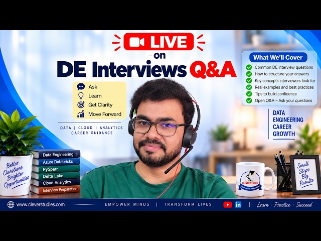 [ LIVE ] Data Engineering Interview Q&A | Current Job Market | Databricks | MS Fabric