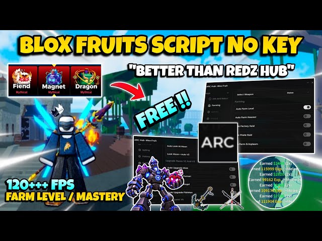 New Blox Fruits Script No Key - Auto Farm, Mastery, Raid, Sea Event, Trial V4 & More! 🔥
