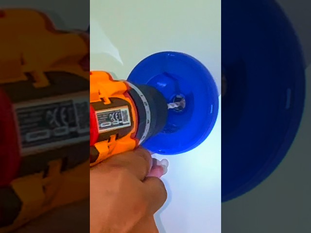 Drill Dust Catcher – No More Dust When Drilling Walls! #DrillDustCatcher #DIYTools #DrillingTips