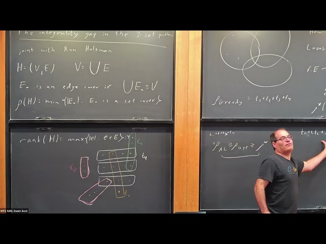 A Sharp Bound on the Integrality Gap in the 3-set - Eli Berger