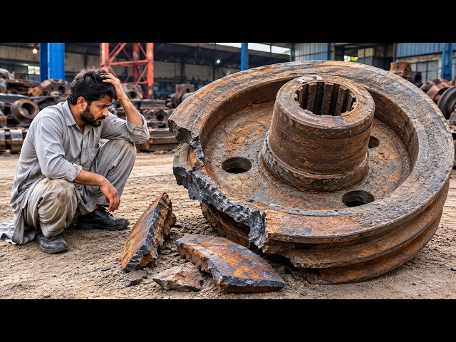 Massive Rusty Pulley Rebuilt Like New | Incredible Manufacturing Process