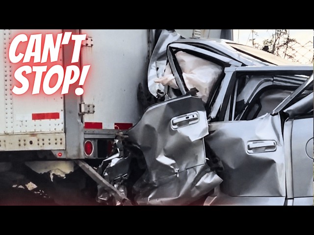 Truck Loses Control and Crashes Into Multiple Cars! - Driving fails -learn how to drive #1632