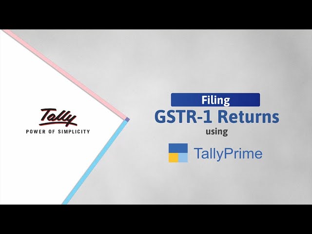 How to File GSTR-1 After Exporting it From TallyPrime | TallyHelp